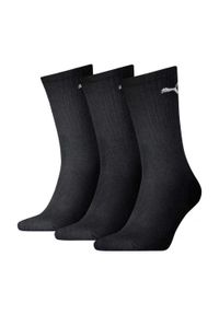 Puma - Skarpety Sportowe Unisex Dla Dorosłych Z Logo (zestaw 3 Sztuk). Kolor: czarny. Sport: tenis