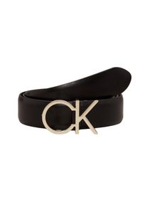 Calvin Klein - CALVIN KLEIN Czarny damski pasek. Kolor: czarny