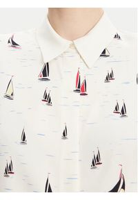 TOMMY HILFIGER - Tommy Hilfiger Koszula WW0WW44036 Écru Relaxed Fit. Materiał: wiskoza #5