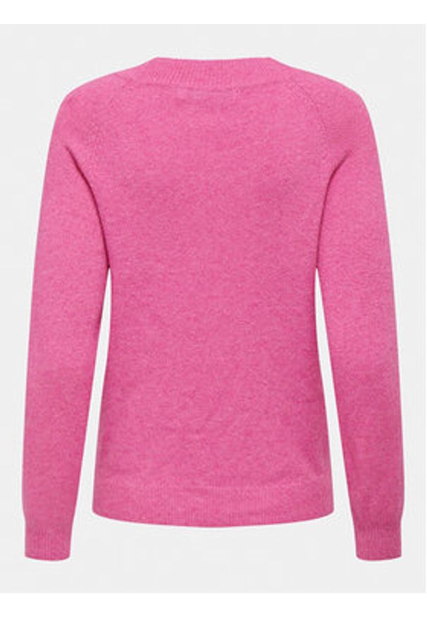 only - ONLY Sweter Rica 15204279 Różowy Regular Fit. Kolor: różowy. Materiał: syntetyk