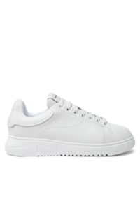 Emporio Armani Sneakersy X4X264 XF768 00001 Biały. Kolor: biały. Materiał: skóra