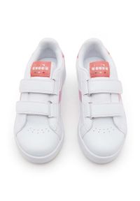 Diadora sneakersy dziecięce Game kolor biały. Nosek buta: okrągły. Zapięcie: rzepy. Kolor: biały. Materiał: guma