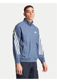 Adidas - adidas Bluza Future Icons 3-Stripes IR9237 Niebieski Loose Fit. Kolor: niebieski. Materiał: syntetyk