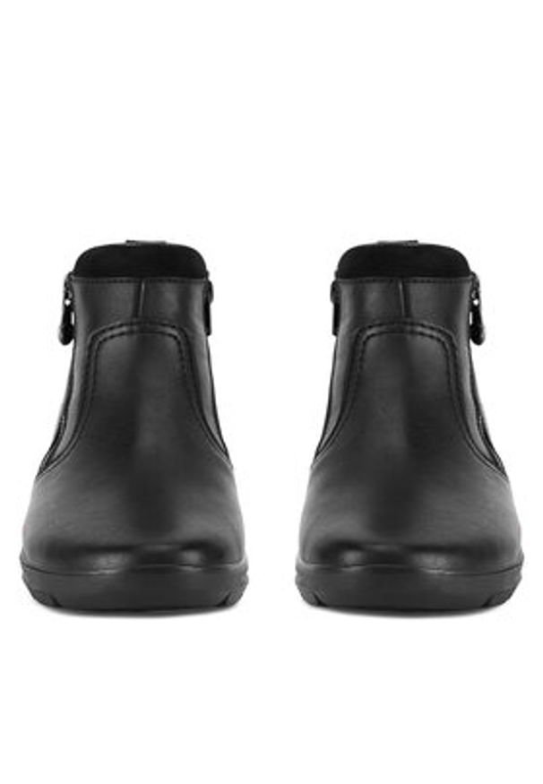 Rieker Botki Z0060-00 Czarny. Kolor: czarny. Materiał: skóra