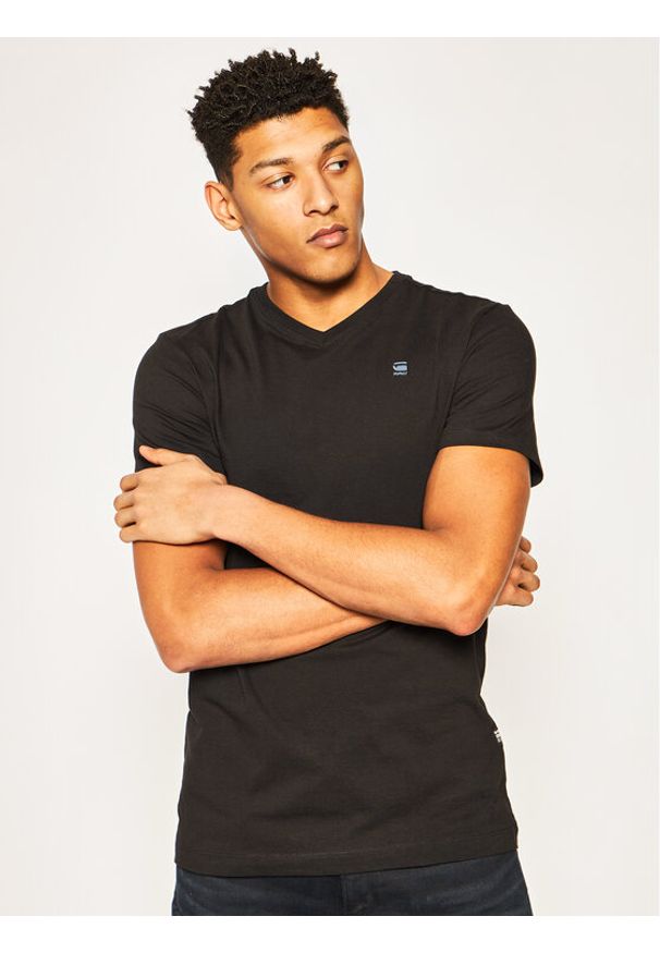 G-Star RAW - G-Star Raw T-Shirt Base-S D16412-336-6484 Czarny Regular Fit. Kolor: czarny. Materiał: bawełna