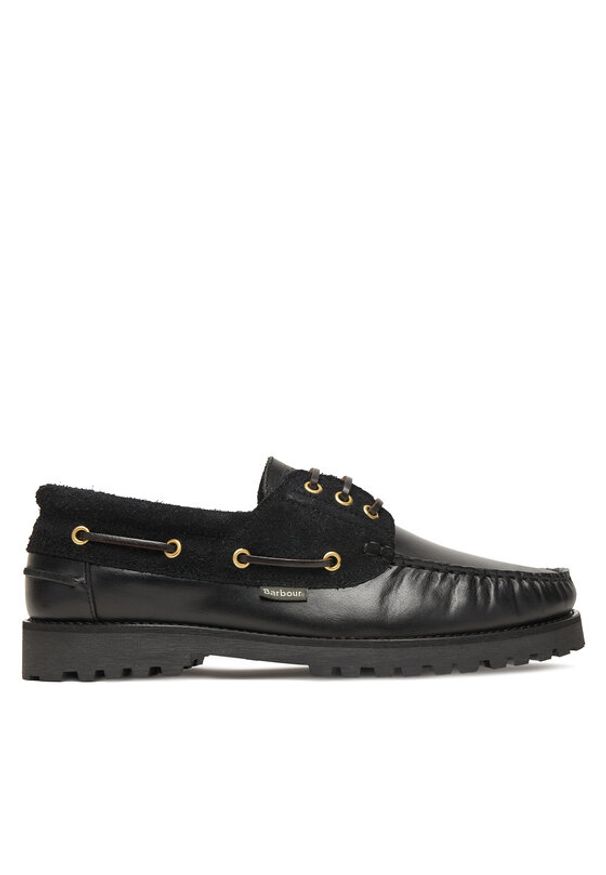 Barbour Mokasyny Deck Boat MFO0795BK51 Czarny. Kolor: czarny. Materiał: skóra