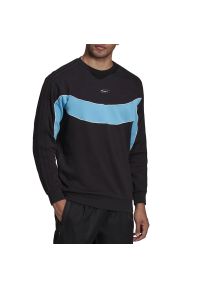 Adidas - Bluza adidas Originals R.Y.V. Crew Sweatshirt HC9491 - czarna. Typ kołnierza: kaptur. Kolor: czarny. Materiał: dresówka, materiał, bawełna. Styl: sportowy