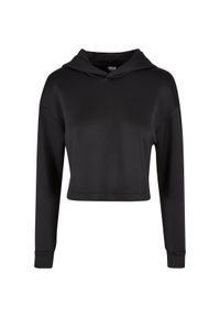 Bluza z kapturem krótka dla kobiet Urban Classics Scuba GT. Typ kołnierza: kaptur. Kolor: czarny. Długość: krótkie #1