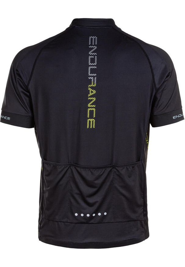 ENDURANCE - Koszulka rowerowa męska Endurance Brantul S/S. Kolor: żółty. Sport: kolarstwo
