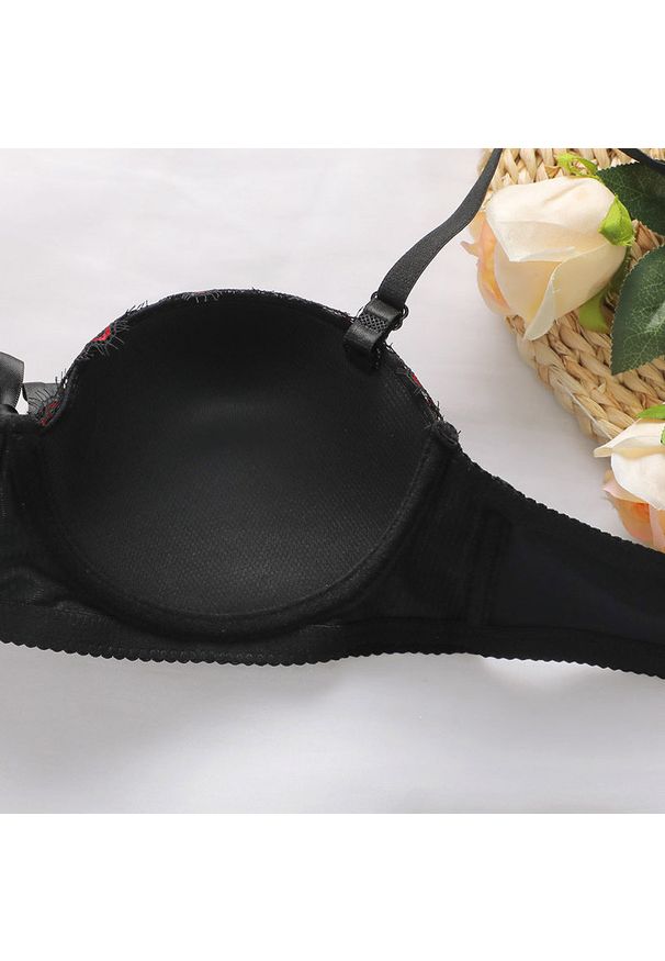 Intica - Biustonosz push-up modelujący z regulowanymi ramiączkami Momoe. Kolor: wielokolorowy. Materiał: materiał. Rodzaj stanika: push-up