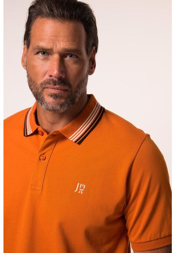 JAY-PI - Męska Koszulka polo FLEXNAMIC® outdoor rękaw 1/2 do roz. 7XL. Typ kołnierza: polo. Kolekcja: plus size. Kolor: pomarańczowy. Materiał: bawełna, elastan, materiał