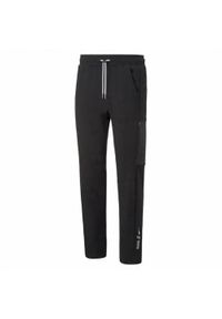 Puma - Spodnie Do Joggingu Męskie Cargo. Kolor: czarny. Materiał: dresówka. Sport: bieganie