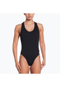Strój pływacki jednoczęściowy damski Nike Elevated Essential Crossback. Kolor: czarny