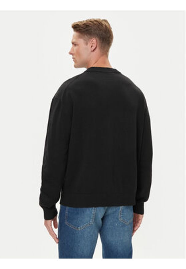 Hugo - HUGO Sweter San Casey-CP 50543784 Czarny Relaxed Fit. Kolor: czarny. Materiał: syntetyk, bawełna