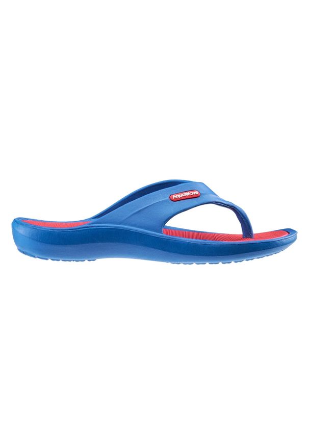 AquaWave - Klapki dla dzieci Aquawave Alemos. Okazja: na plażę. Kolor: czerwony, niebieski, wielokolorowy. Styl: młodzieżowy, sportowy