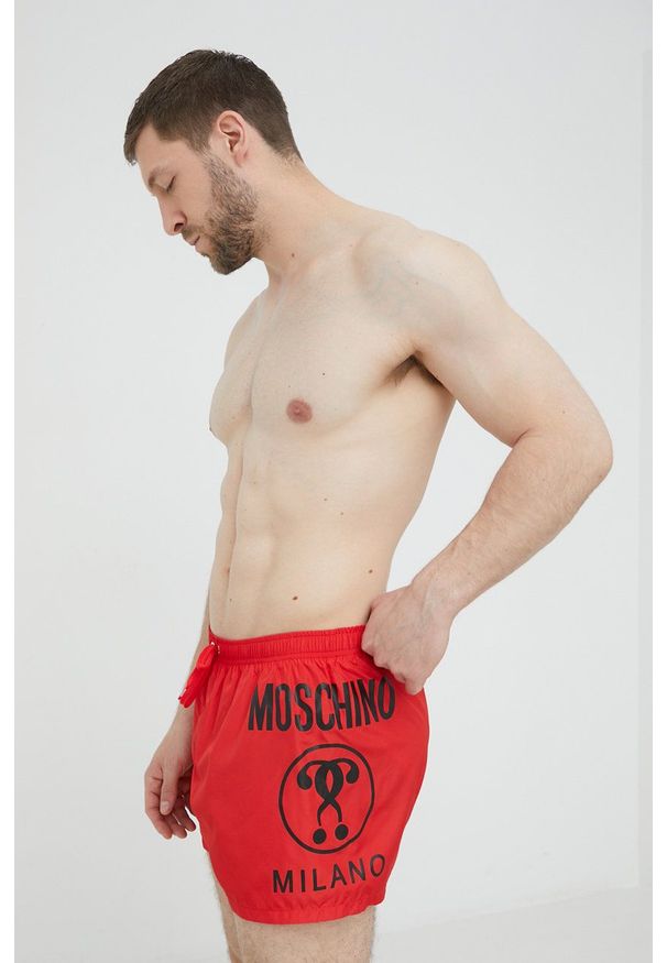 Moschino Underwear szorty kąpielowe kolor czerwony. Kolor: czerwony