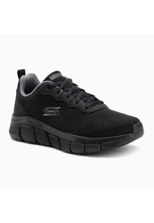 skechers - Buty męskie Skechers Bobs Sport B Flex Icy Edge. Kolor: czarny. Model: Skechers Sport