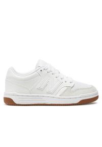 Buty do chodzenia dla dzieci New Balance Nb 480. Zapięcie: sznurówki. Kolor: biały. Materiał: tkanina, materiał, skóra, syntetyk. Szerokość cholewki: normalna. Sport: turystyka piesza