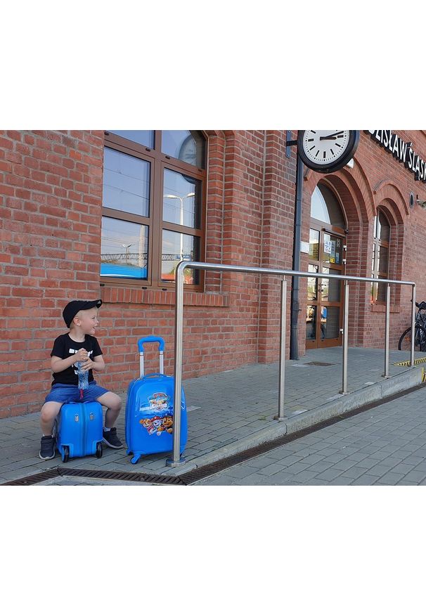 Nickelodeon Psi Patrol na kółkach - niebieska duża. Kolor: niebieski. Materiał: materiał. Styl: wakacyjny