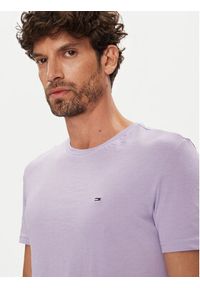 Tommy Jeans T-Shirt Jaspe DM0DM20363 Fioletowy Slim Fit. Kolor: fioletowy. Materiał: bawełna #3