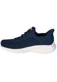 skechers - Buty do chodzenia męskie Skechers Slip-ins. Zapięcie: sznurówki. Kolor: niebieski. Materiał: tkanina. Szerokość cholewki: normalna. Sport: turystyka piesza