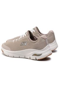 skechers - Skechers Sneakersy Arch Fit 232040/TPE Beżowy. Kolor: beżowy. Materiał: materiał #5