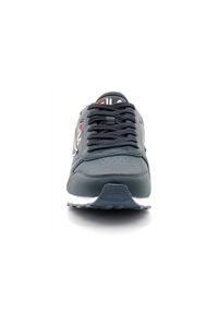 Buty do chodzenia męskie Fila Orbit. Zapięcie: sznurówki. Kolor: niebieski, wielokolorowy. Materiał: skóra, materiał. Szerokość cholewki: normalna. Sport: turystyka piesza