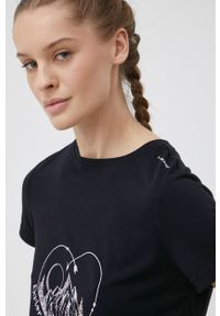 Viking t-shirt sportowy Lenta kolor czarny. Kolor: czarny. Materiał: poliester, skóra, materiał, włókno. Styl: sportowy #3