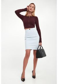 Elisabetta Franchi - Sweter/kardigan damski zapinany na zamek ELISABETTA FRANCHI #4