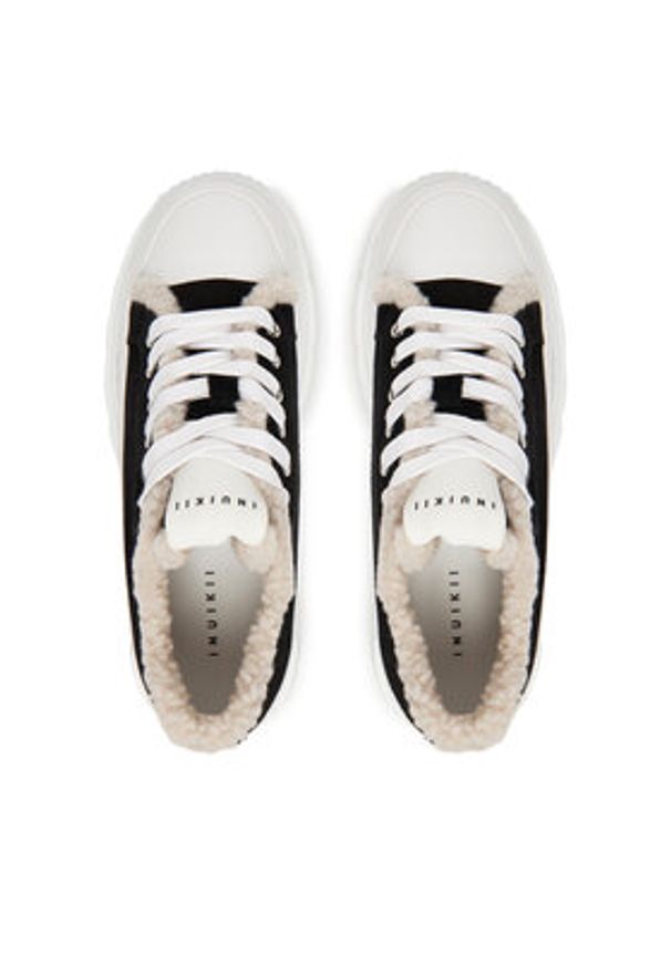 Inuikii Trampki Matilda Curly 1001.001.0381 Czarny. Kolor: czarny. Materiał: skóra, zamsz