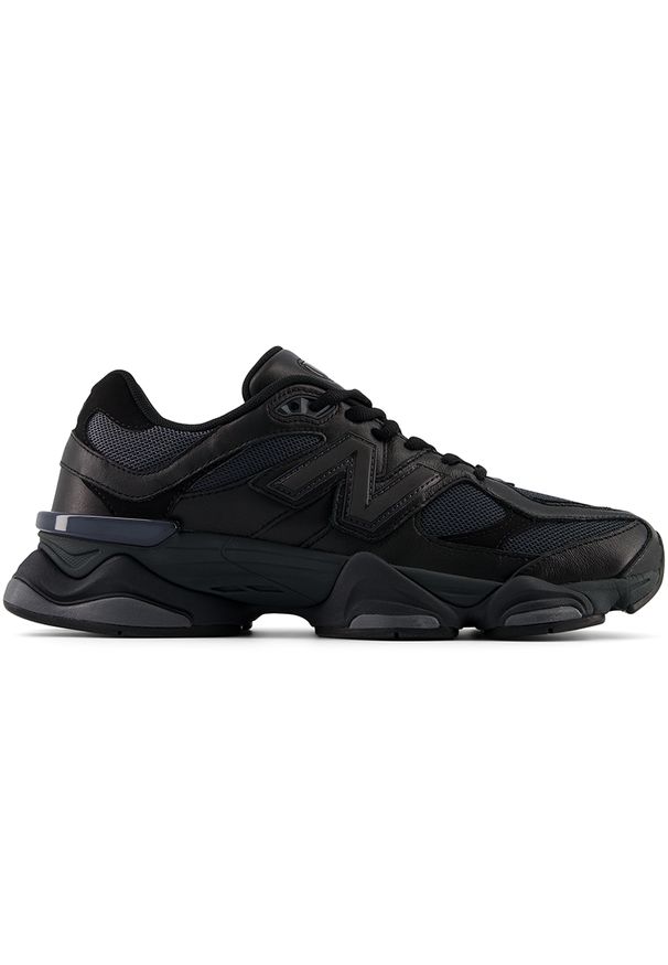 Buty unisex New Balance U9060NRI – czarne. Okazja: na co dzień. Kolor: czarny. Materiał: skóra, guma, materiał. Szerokość cholewki: normalna. Sport: turystyka piesza
