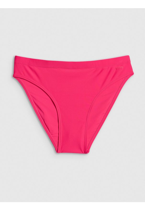 4f - 4F Dół od bikini damski - różowy S. Kolor: różowy. Materiał: materiał