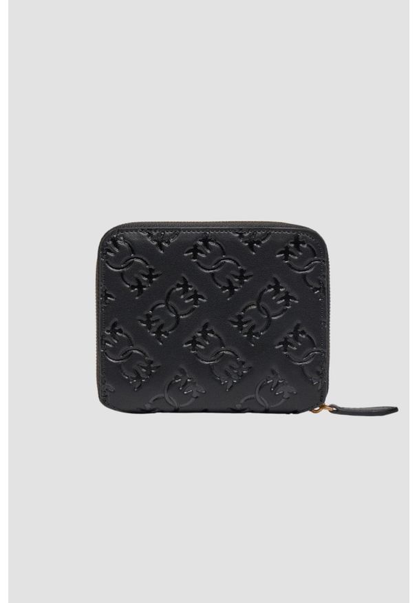 Pinko - PINKO Czarny portfel Taylor Zip Around. Kolor: czarny