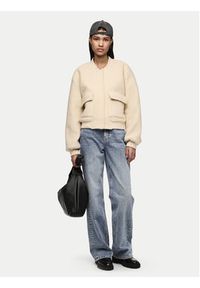 Pieces Kurtka bomber Fully 17152505 Kremowy Regular Fit. Kolor: kremowy. Materiał: syntetyk #5