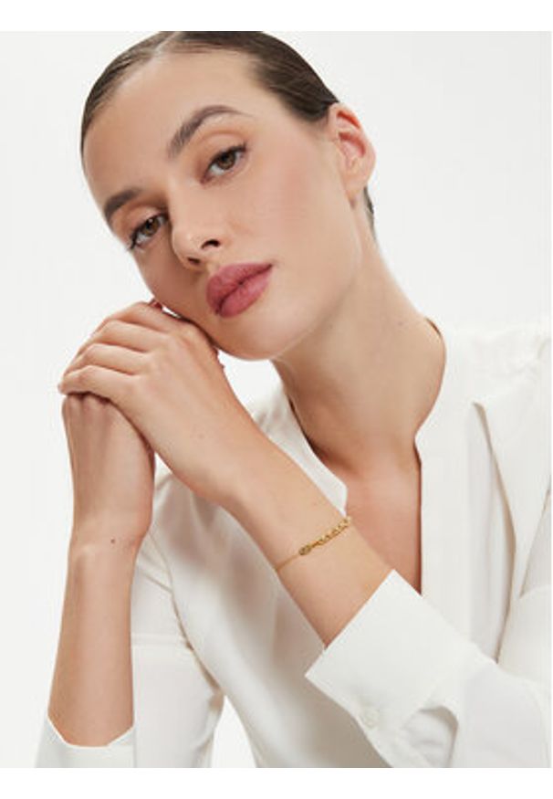 Michael Kors Bransoletka MKC170900710 Złoty. Materiał: srebrne. Kolor: złoty