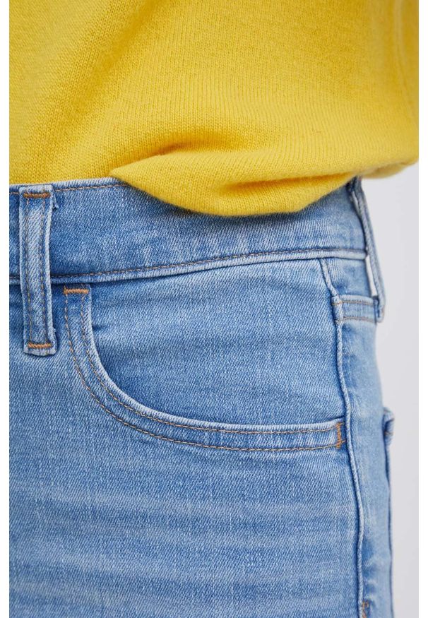 GAP Jeansy Elliot damskie high waist. Stan: podwyższony. Kolor: niebieski