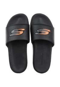 skechers - Klapki Skechers Gambix 2.0-utopo, Mężczyźni. Kolor: czarny. Materiał: guma, materiał. Sport: pływanie, fitness