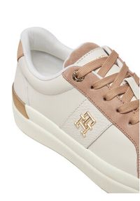 TOMMY HILFIGER - Tommy Hilfiger Sneakersy FW0FW08460 Biały. Kolor: biały. Materiał: skóra #6