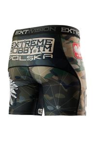 Spodenki Vale Tudo do MMA męskie EXTREME HOBBY POLSKA CAMO. Kolor: brązowy, zielony, wielokolorowy. Materiał: poliester, elastan