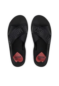 Love Moschino - LOVE MOSCHINO Sandały JA16214G0MIX4000 Czarny. Kolor: czarny. Materiał: materiał