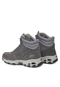 skechers - Skechers Trapery Chill Flurry 49727/CCL Szary. Kolor: szary. Materiał: skóra, zamsz #3