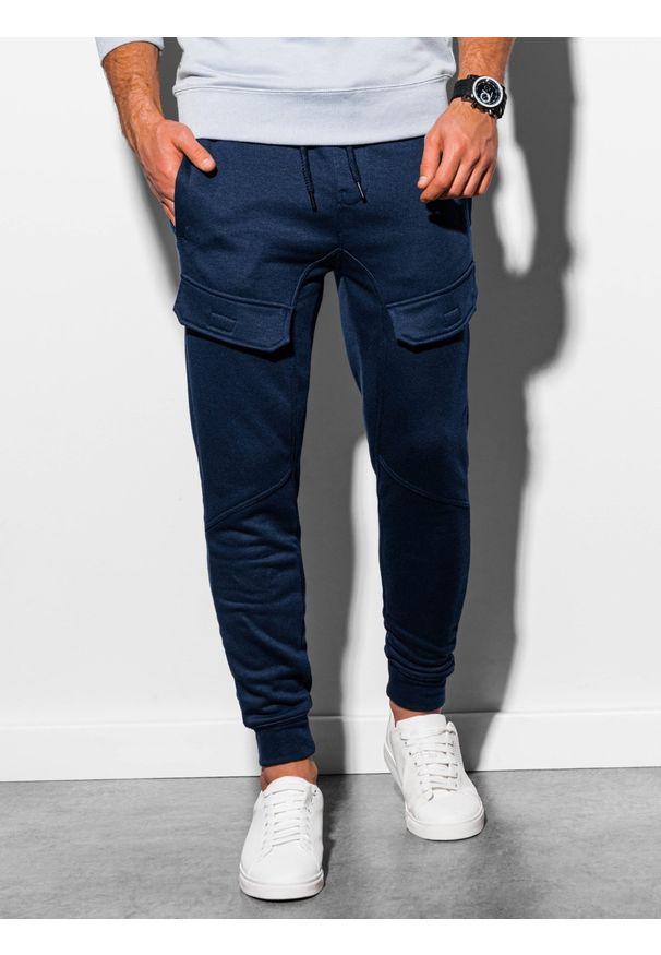 Niebieskie spodnie Ombre Clothing