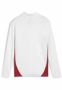 Puma - Młodzieżowa bluza treningowa z zamkiem 1/4 RB Leipzig PUMA White Club Red. Kolor: biały, czerwony, wielokolorowy