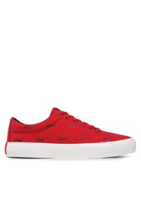 Hugo Sneakersy 50492981 Czerwony. Kolor: czerwony. Materiał: materiał