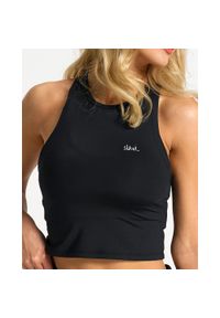 SLAVIWEAR - Top treningowy prosty Classic Black. Kolor: czarny