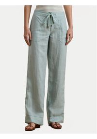 Lauren Ralph Lauren - LAUREN RALPH LAUREN Spodnie materiałowe 200735136021 Błękitny Regular Fit. Kolor: niebieski. Materiał: len