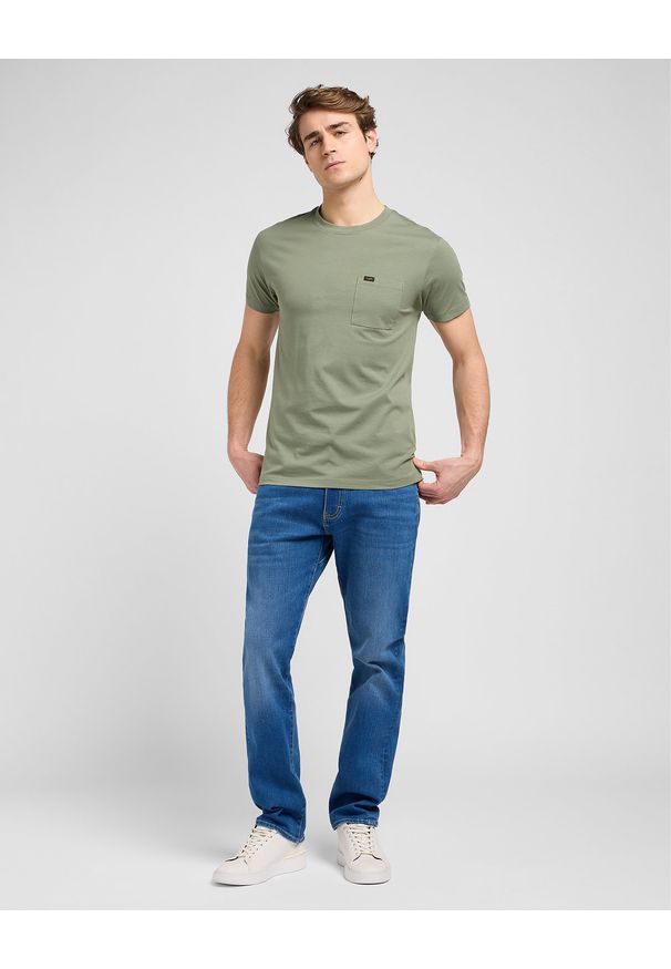 Lee - MESKA KOSZULKA LEE ULTIMATE POCKET TEE OLIVE STONE 112370494