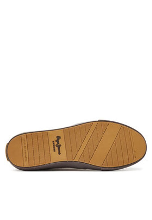 Pepe Jeans Sneakersy Ben Casual M PMS300002 Brązowy. Okazja: na co dzień. Kolor: brązowy. Materiał: zamsz, skóra