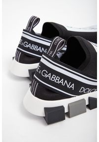 Dolce & Gabbana - Sneakersy męskie DOLCE & GABBANA. Zapięcie: bez zapięcia. Wzór: geometria, paski, nadruk