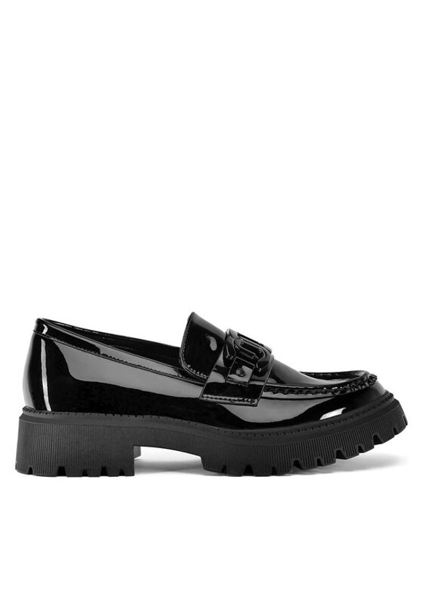 DeeZee Loafersy WS5875-32 Czarny. Kolor: czarny. Materiał: skóra